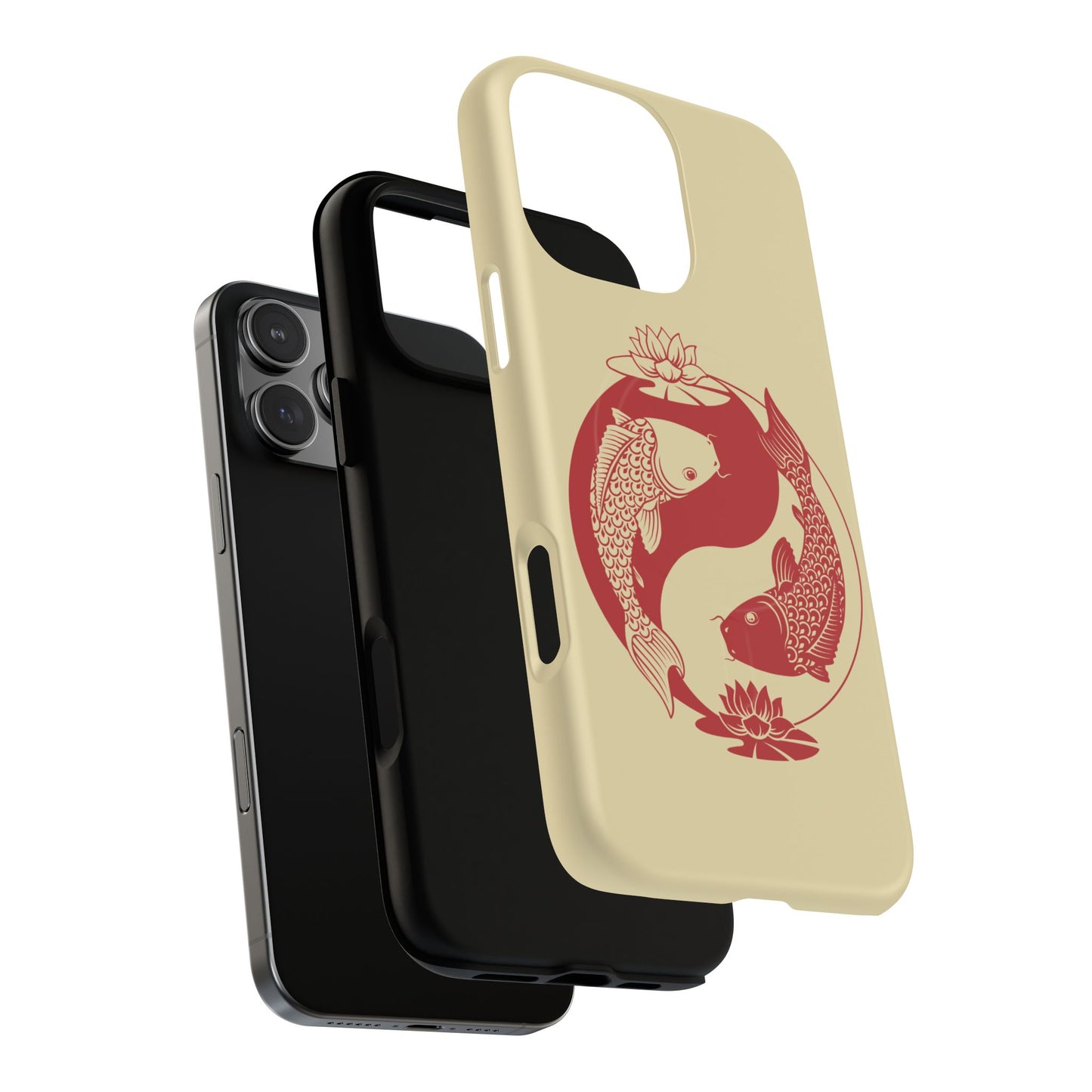 Yin Yang Koi Fish Tough Magnetic Phone Case