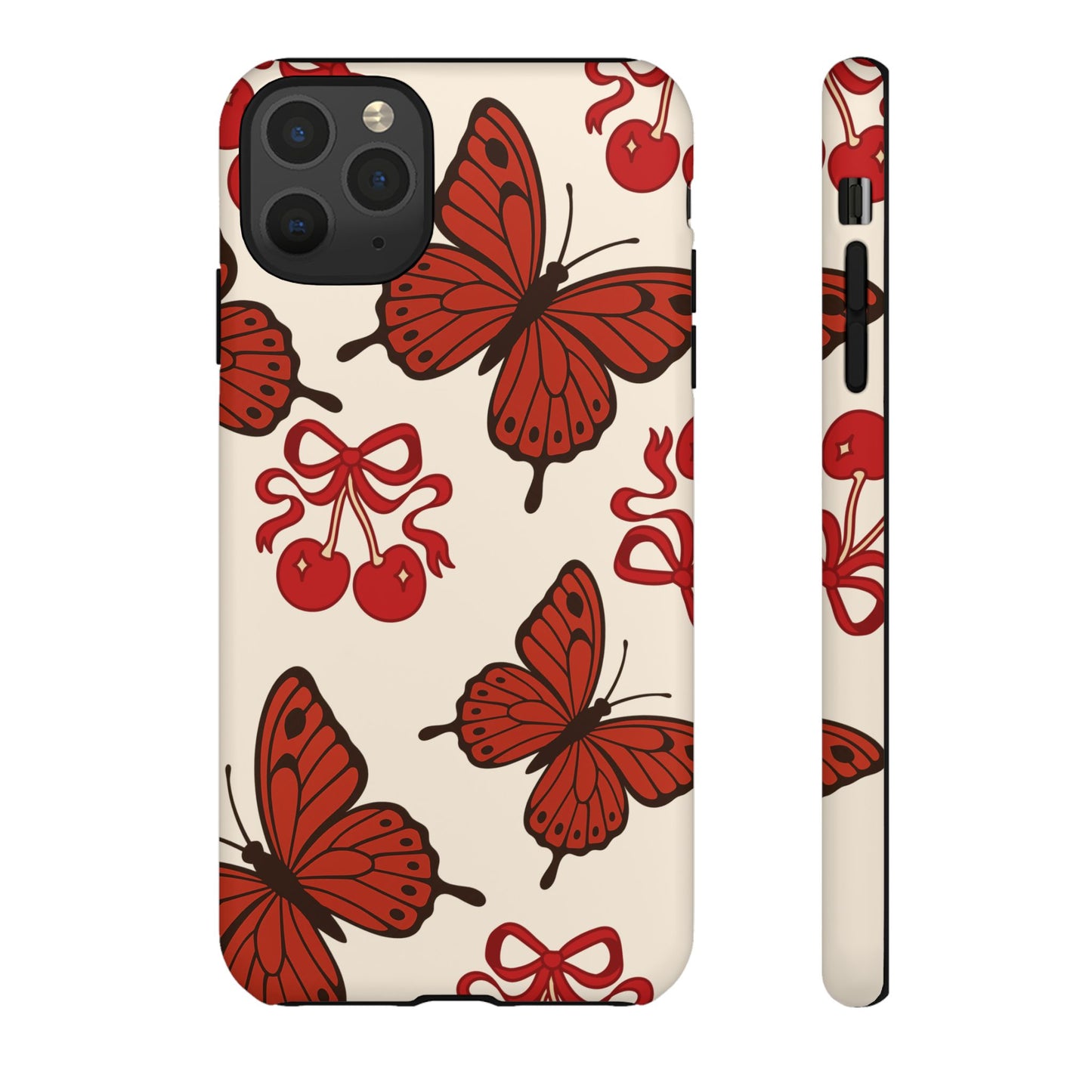 Butterfly Cherry Tough Phone Case