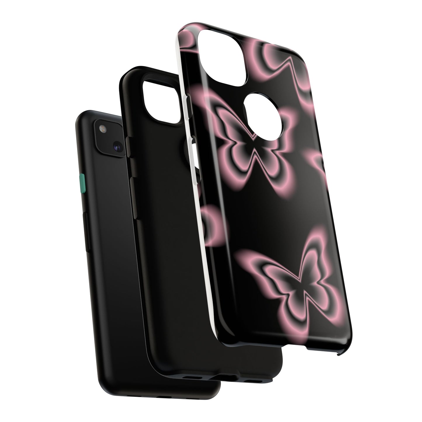Pink Butterfly Tough Phone Case