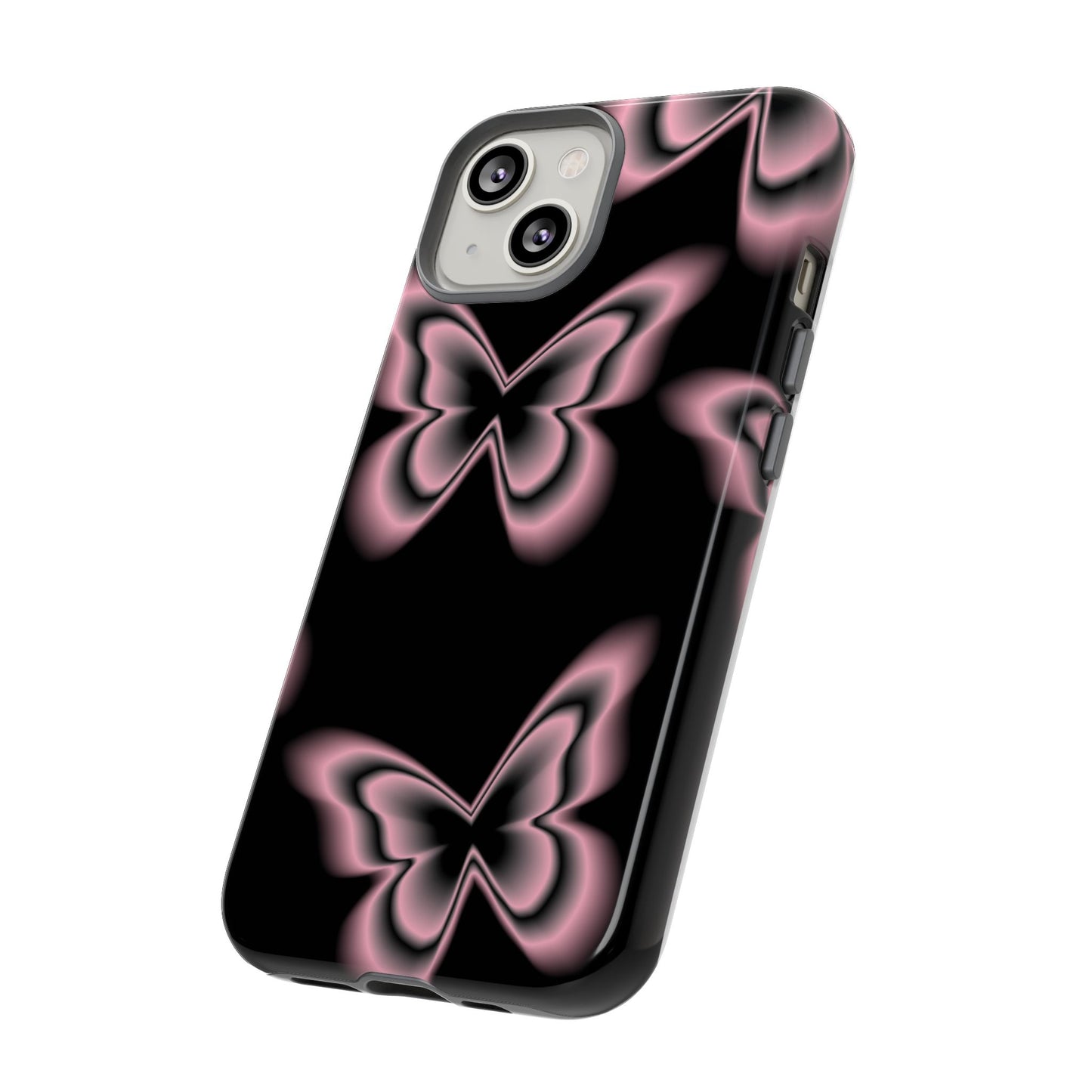 Pink Butterfly Tough Phone Case