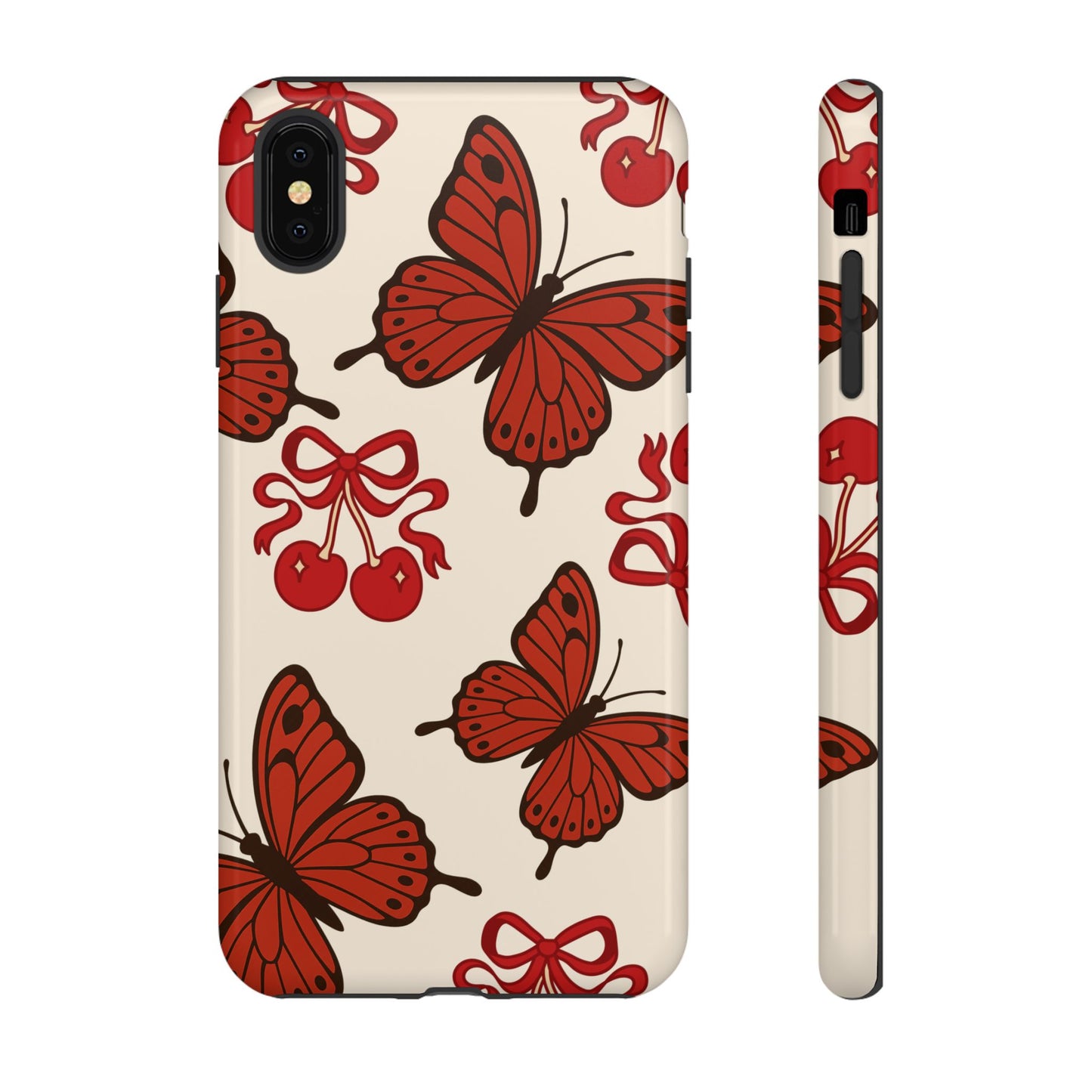 Butterfly Cherry Tough Phone Case