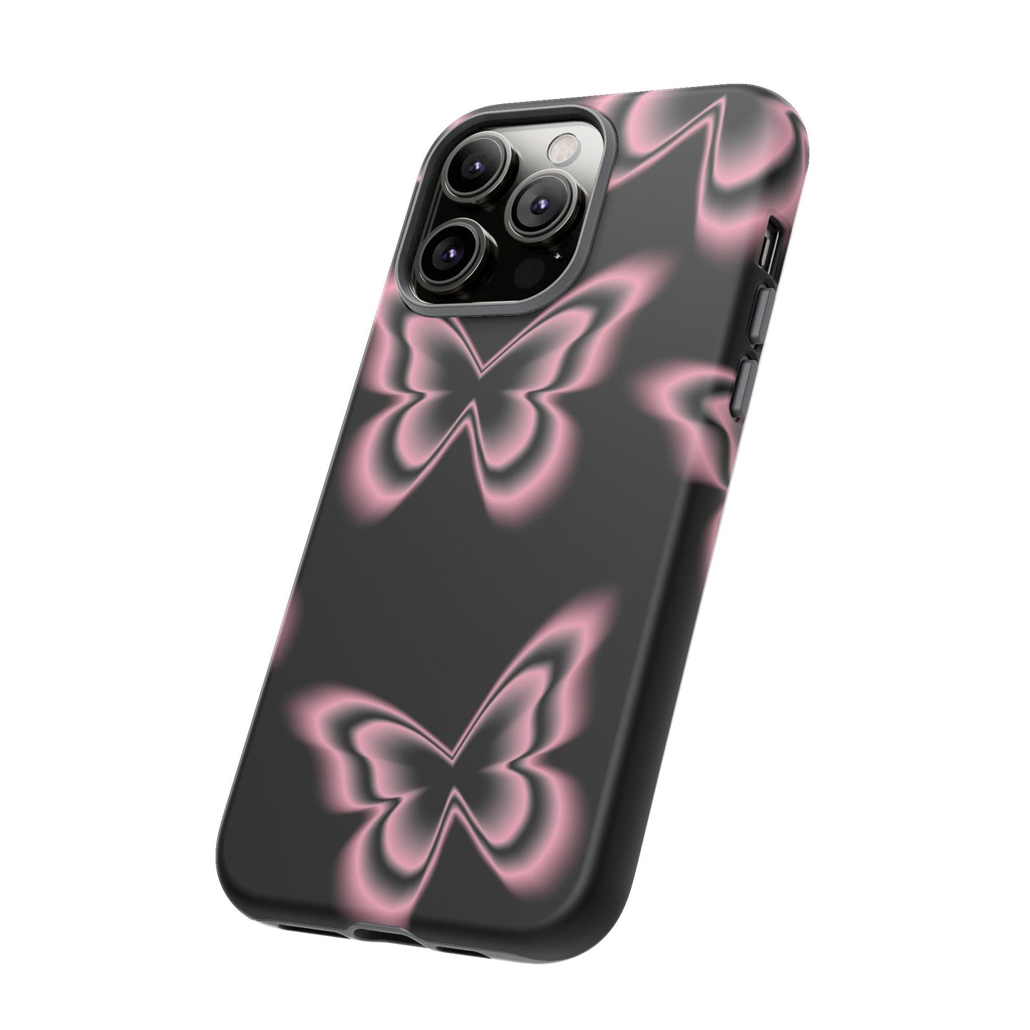 Pink Butterfly Tough Phone Case
