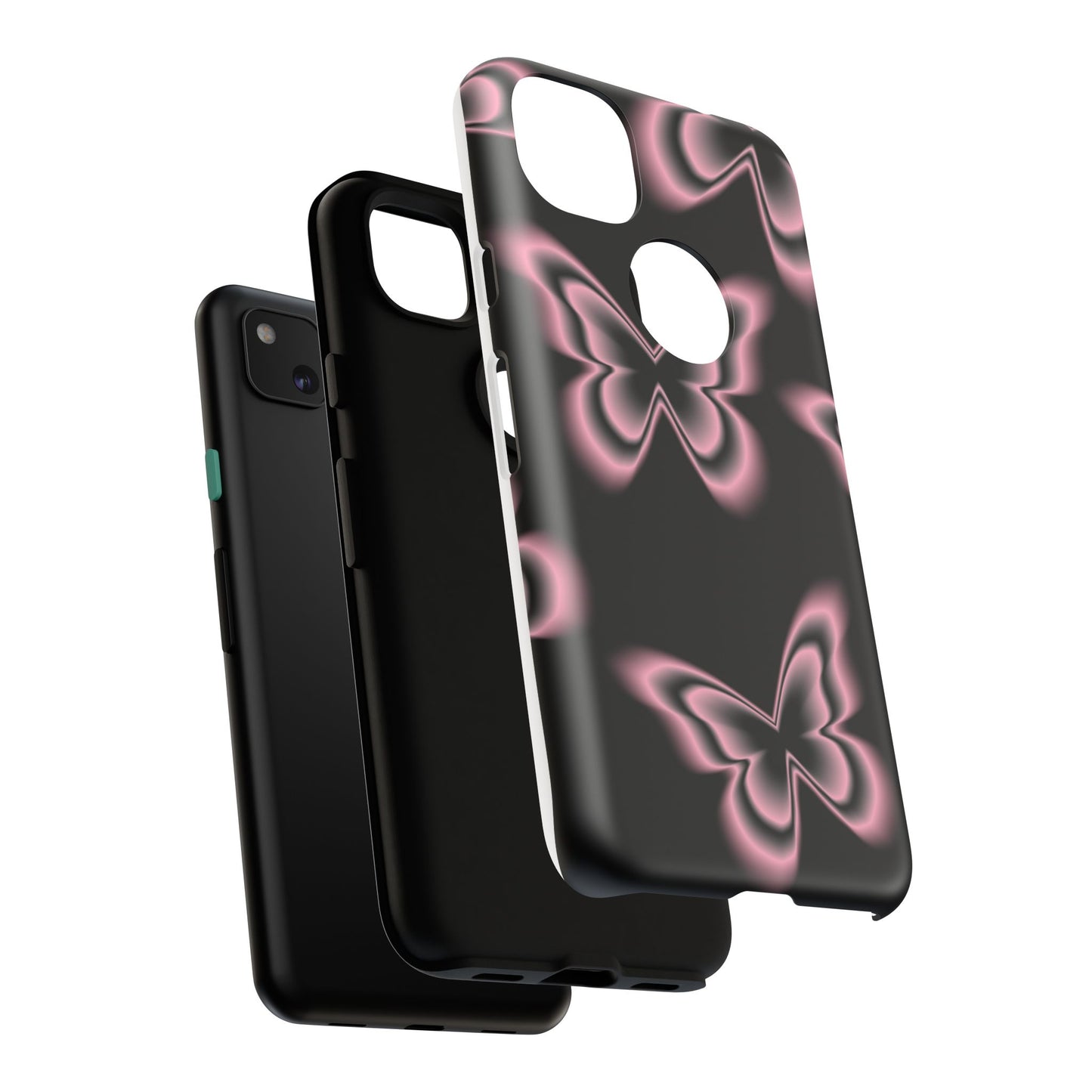 Pink Butterfly Tough Phone Case