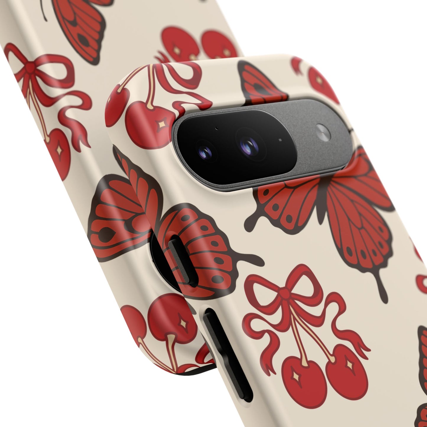 Butterfly Cherry Tough Phone Case