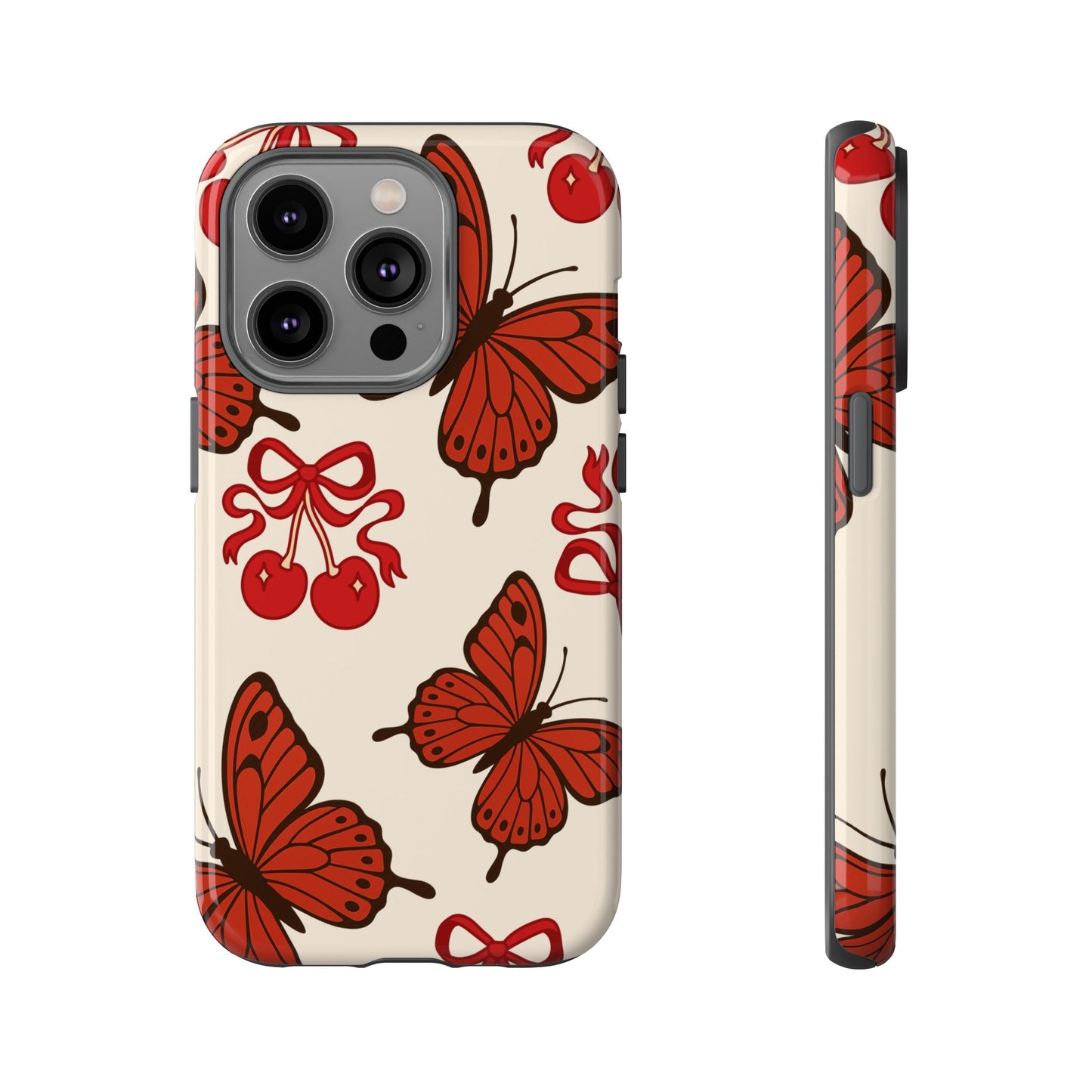 Butterfly Cherry Tough Phone Case