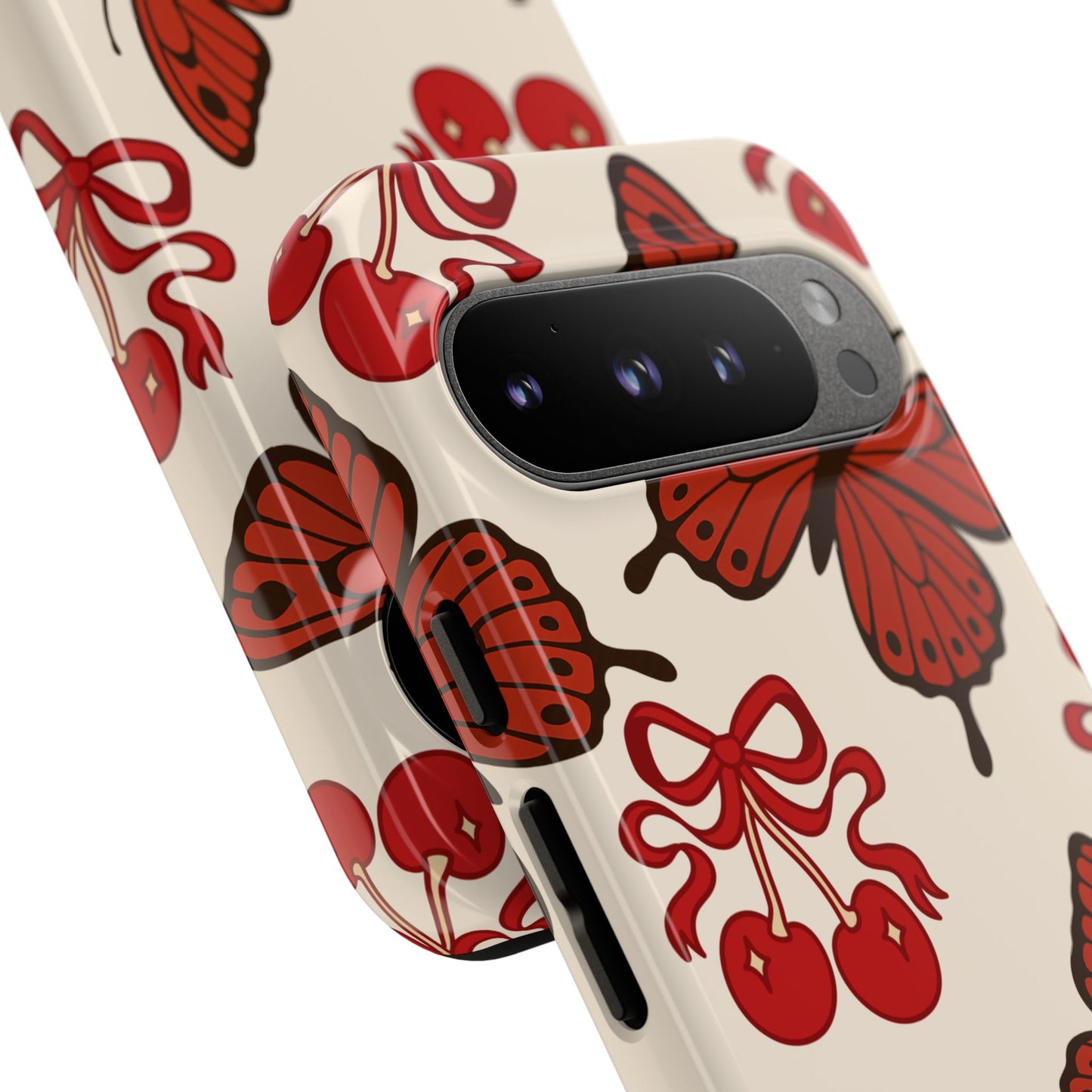 Butterfly Cherry Tough Phone Case