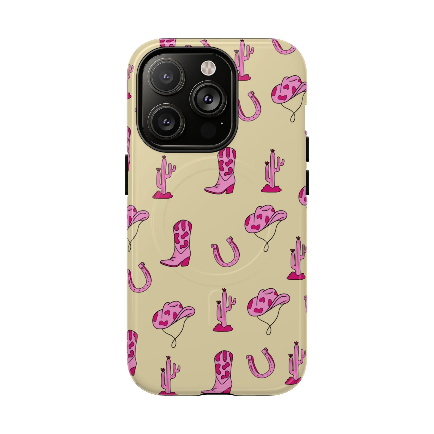 Pink Western-Themed Tough Magnetic Case