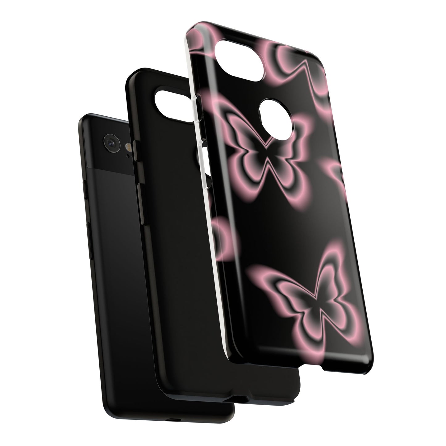 Pink Butterfly Tough Phone Case