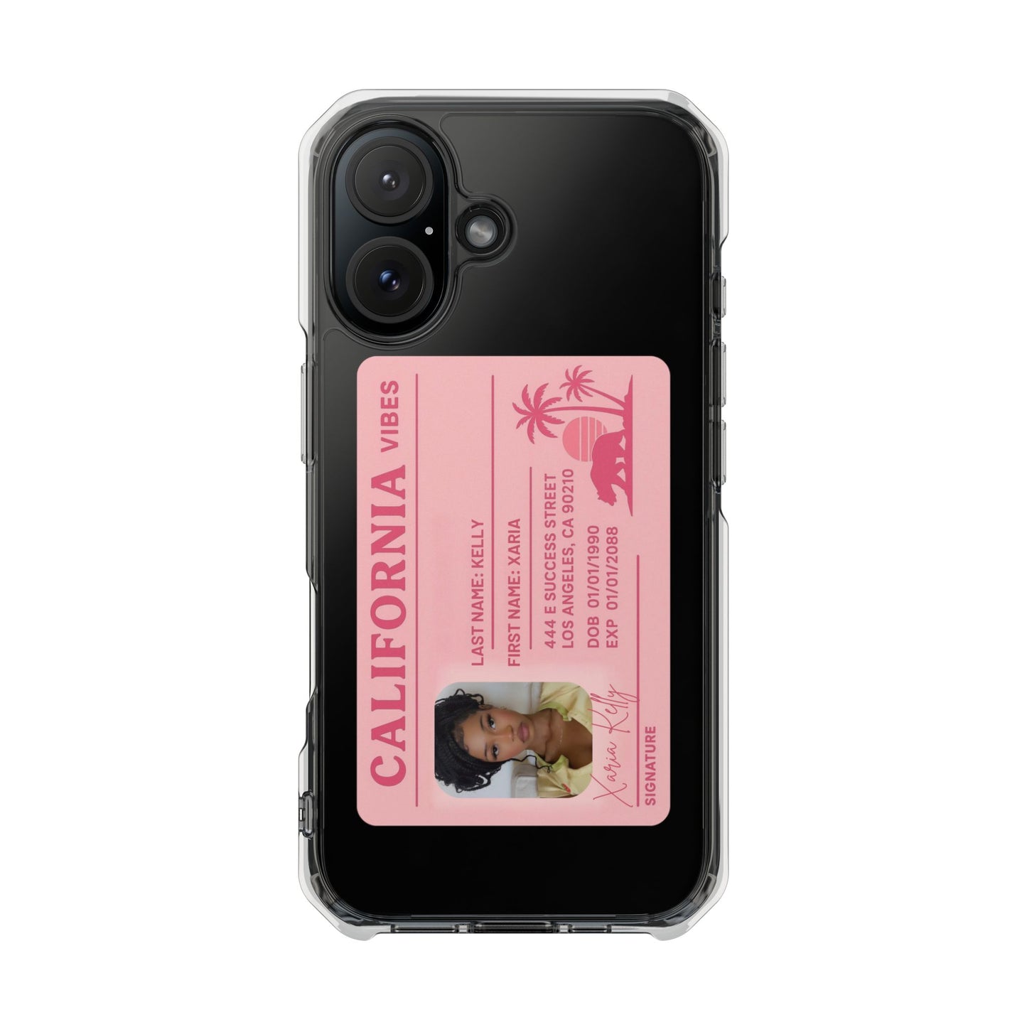 California Vibes Clear Magnetic Impact Case