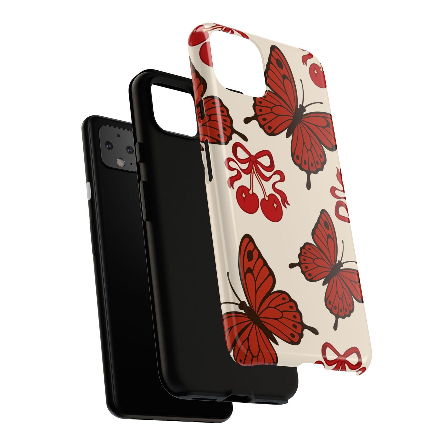 Butterfly Cherry Tough Phone Case