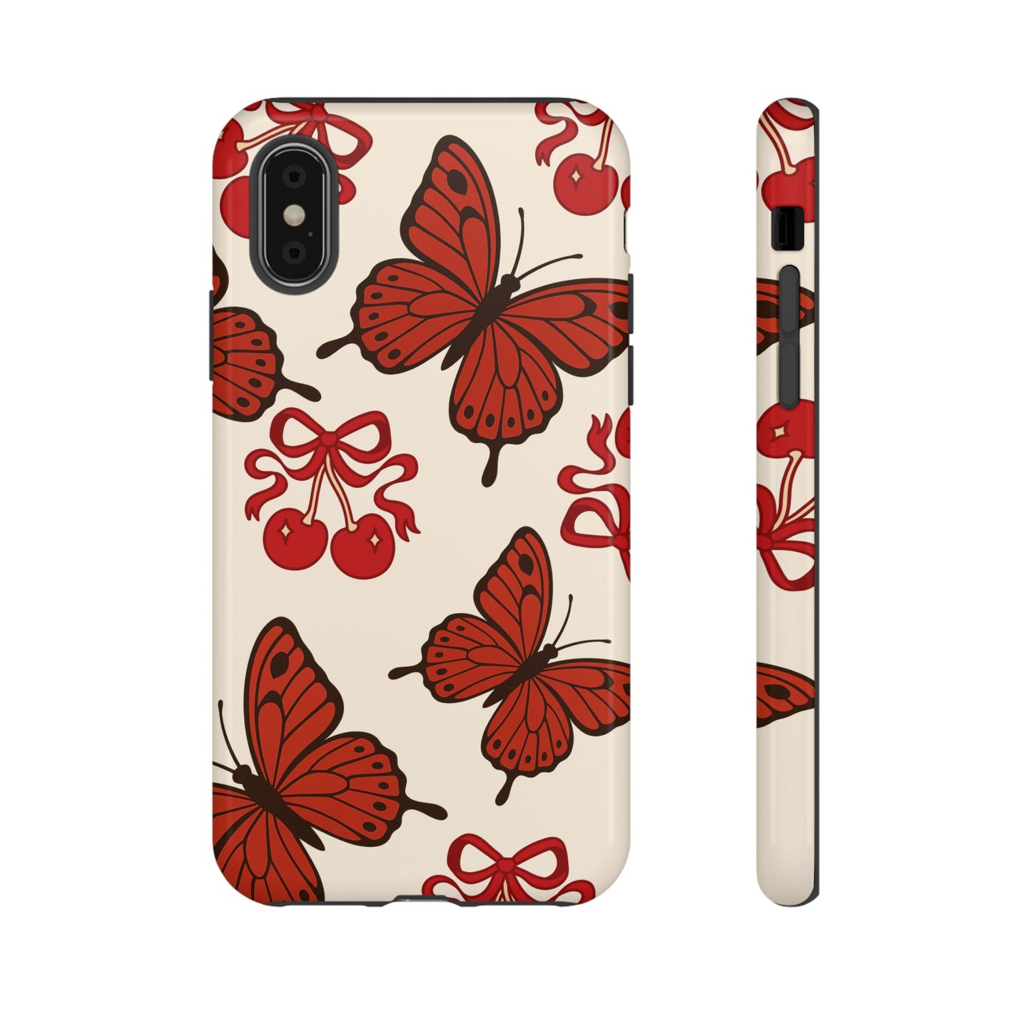 Butterfly Cherry Tough Phone Case