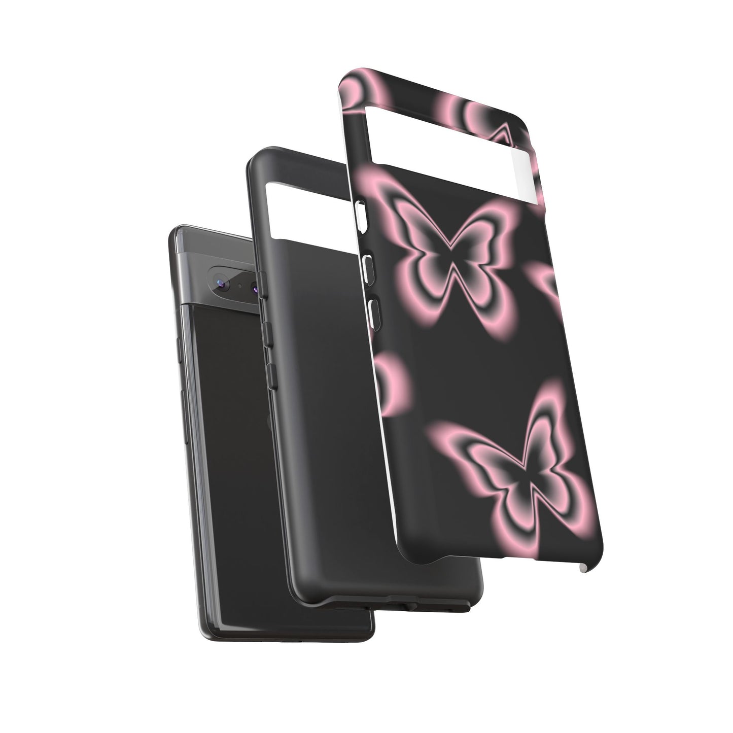 Pink Butterfly Tough Phone Case
