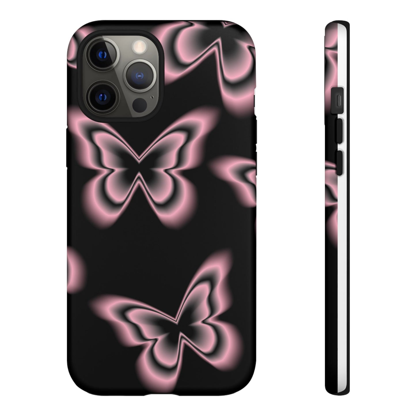 Pink Butterfly Tough Phone Case