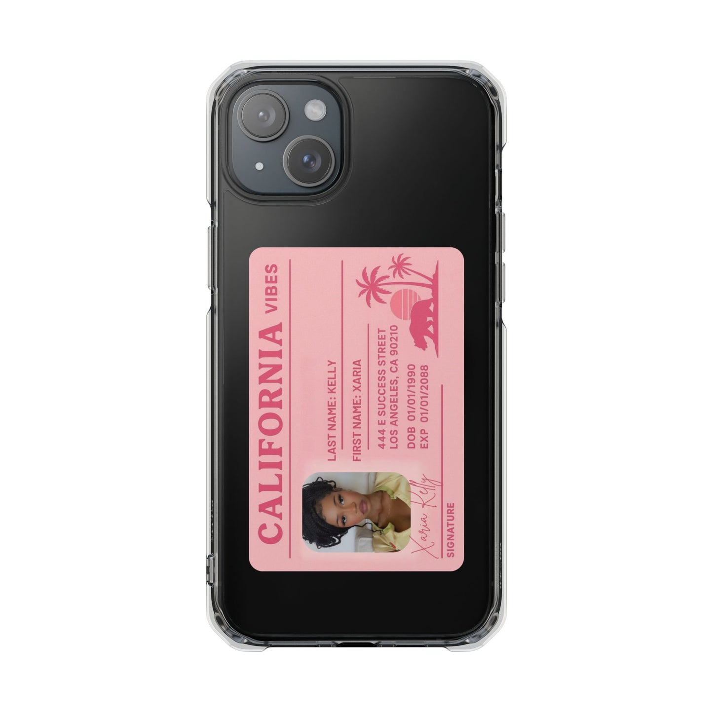 California Vibes Clear Magnetic Impact Case