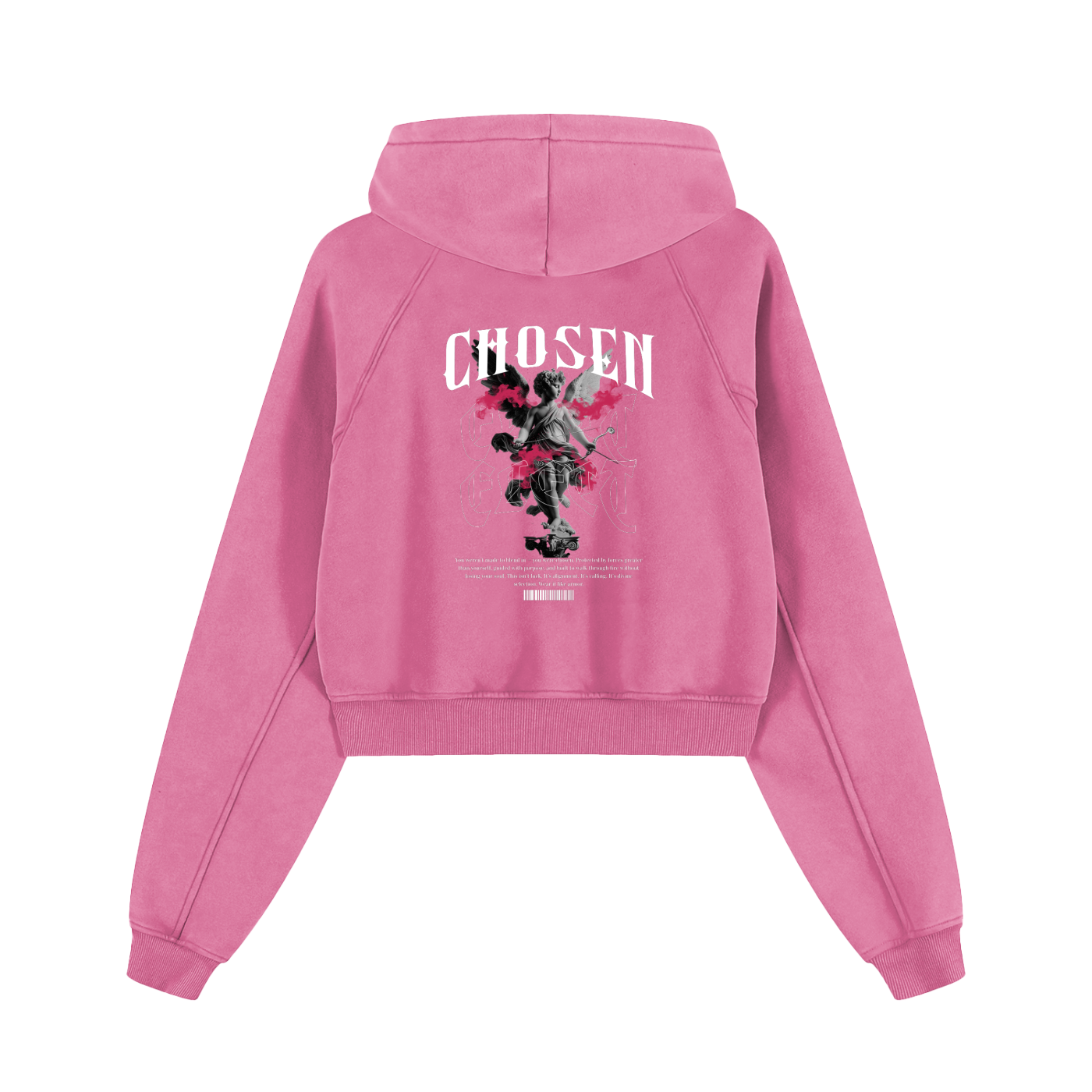 Chosen Snow Washed Cropped Hoodie