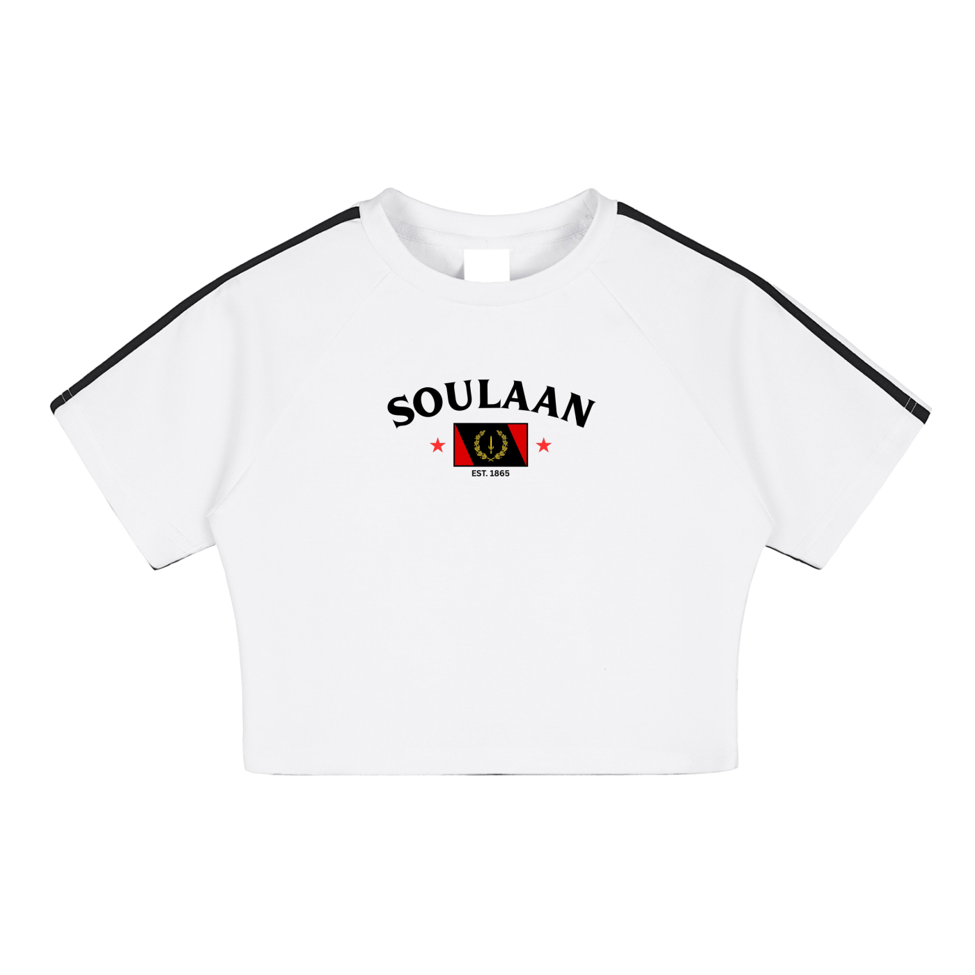 Soulaan Pride Performance Crop Top -White