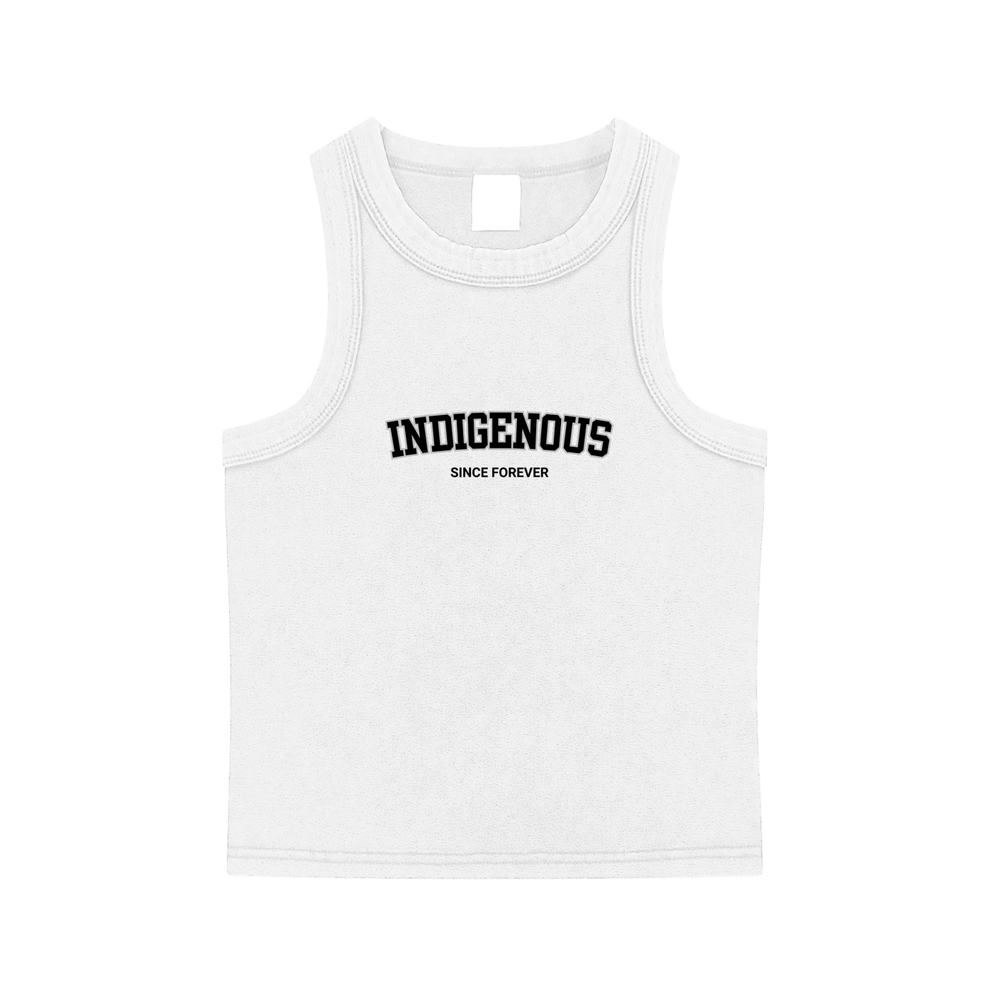 Indigenous Since Forever Basic Snow Washed Tank Top