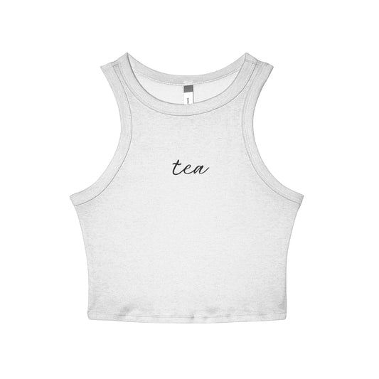 Tea Embroidered Racer Tank