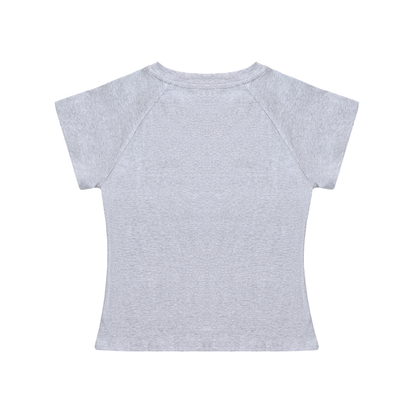 28 Solid Color Raglan Sleeve Bodycon Top