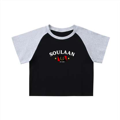 Soulaan Pride Raglan Sleeve Crop Top