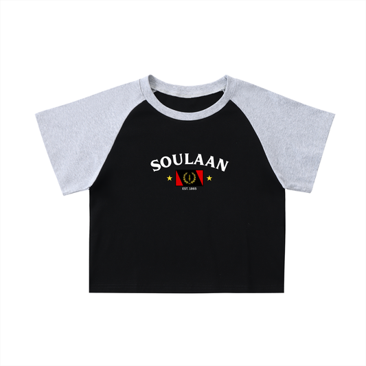 Soulaan Pride Raglan Sleeve Crop Top