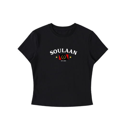 Soulaan Bodycon T-Shirt - Black