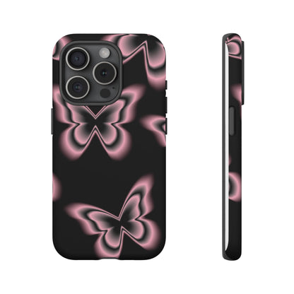 Pink Butterfly Tough Phone Case