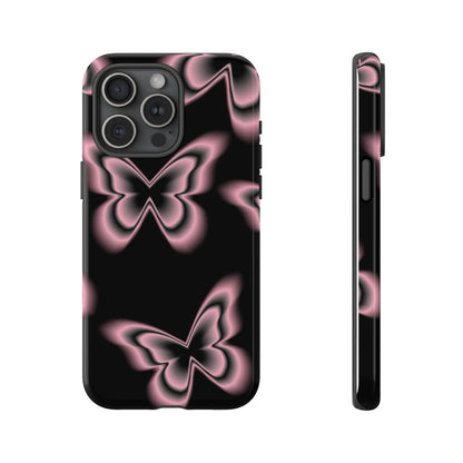 Pink Butterfly Tough Phone Case