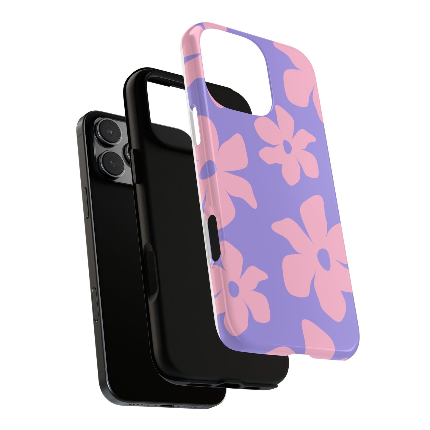 Pink Floral Tough Phone Case