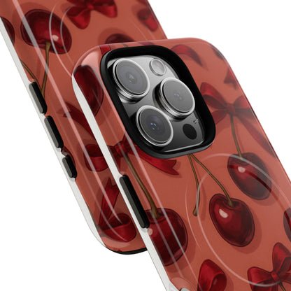 Cherries and Bows Tough Magnetic Case