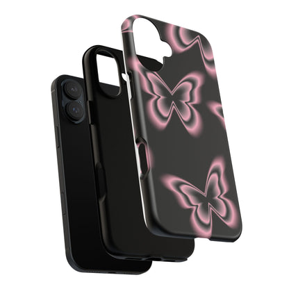 Pink Butterfly Tough Phone Case