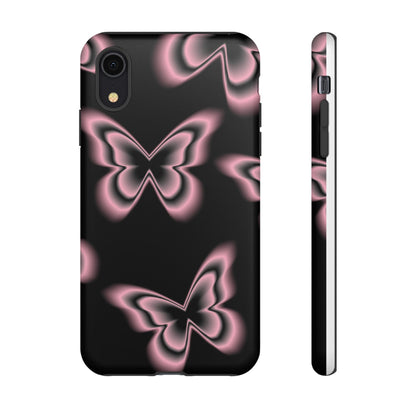 Pink Butterfly Tough Phone Case