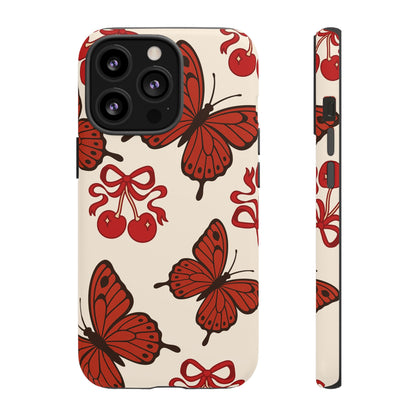 Butterfly Cherry Tough Phone Case
