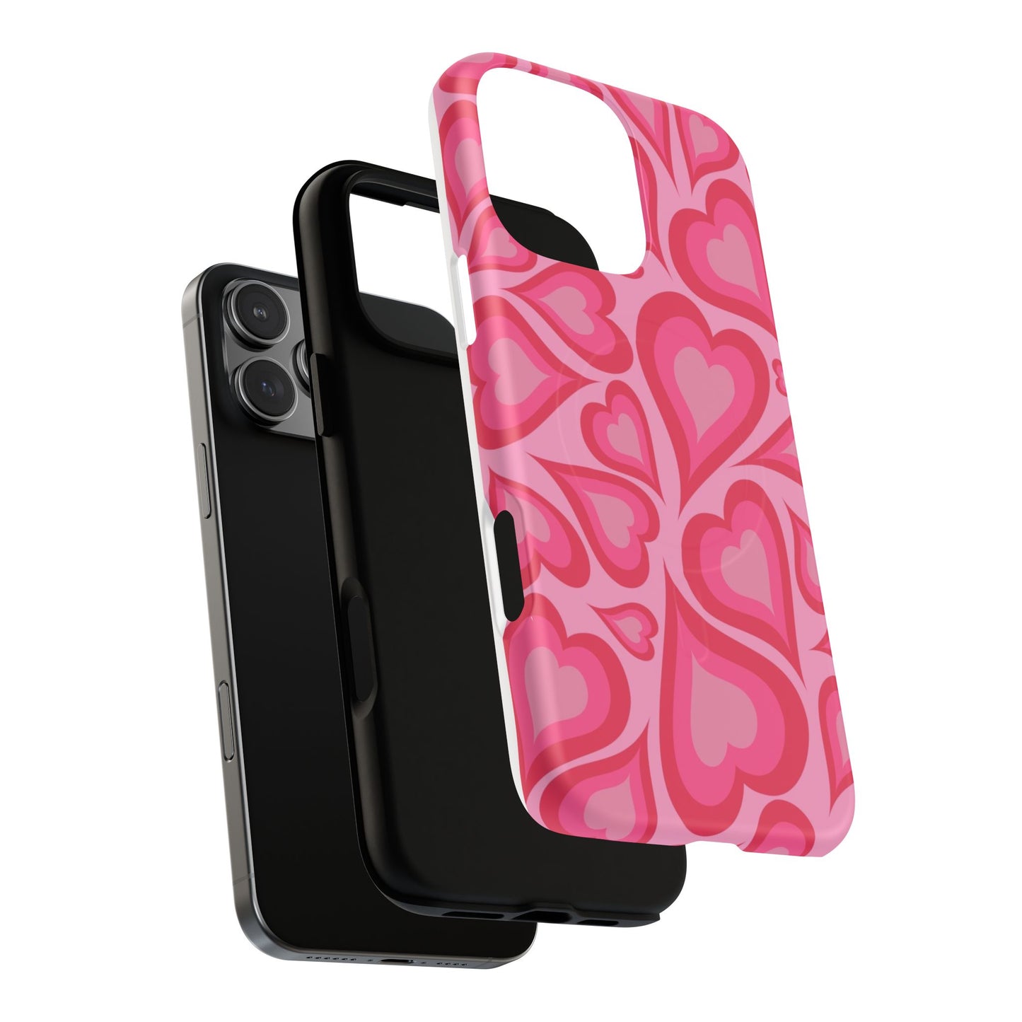 Heart Print Tough Magnetic Case