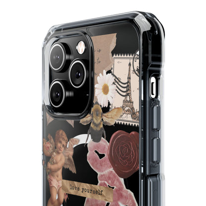 Vintage Collage Clear Magnetic Impact Case
