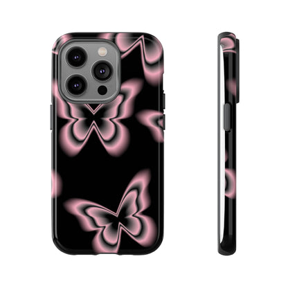 Pink Butterfly Tough Phone Case