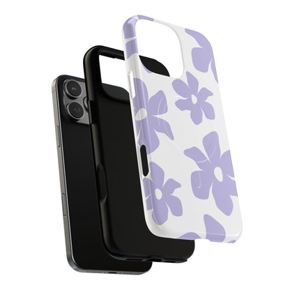 Purple Floral Tough Magnetic Case