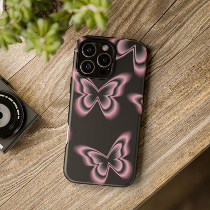Pink Butterfly Tough Phone Case