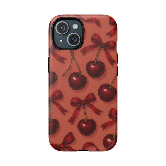 Cherries and Bows Tough Magnetic Case