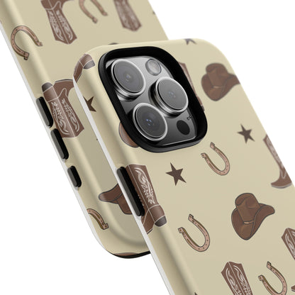 Western-Themed Tough Phone Case