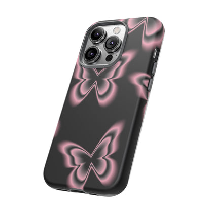 Pink Butterfly Tough Phone Case