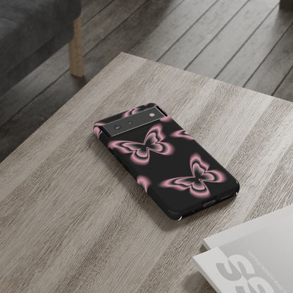 Pink Butterfly Tough Phone Case