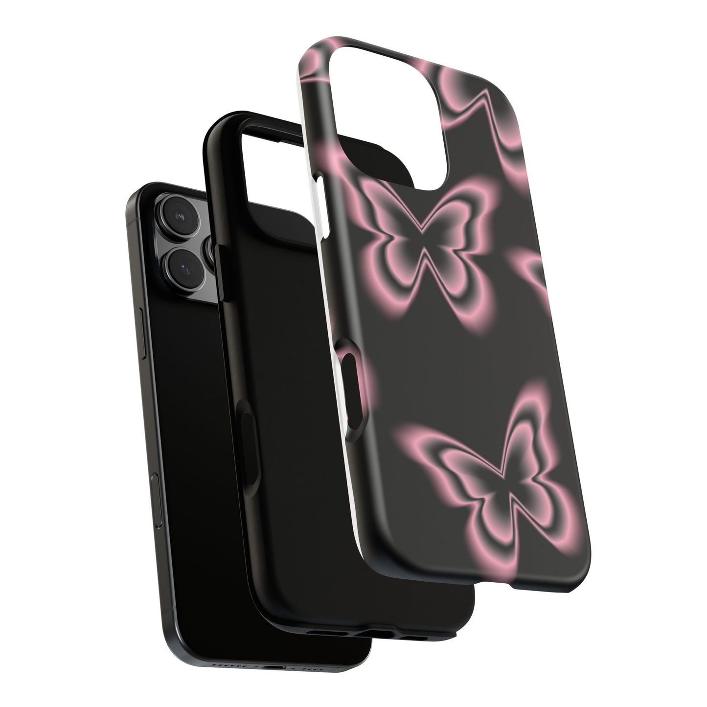 Pink Butterfly Tough Phone Case