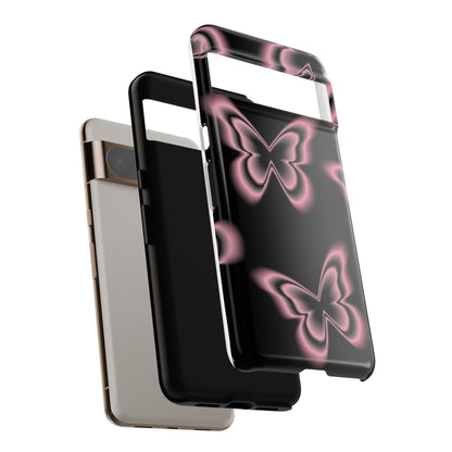 Pink Butterfly Tough Phone Case