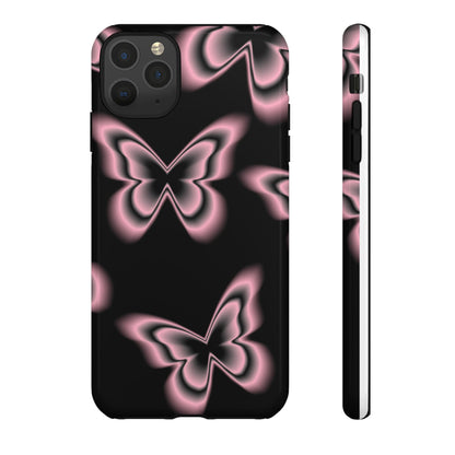 Pink Butterfly Tough Phone Case