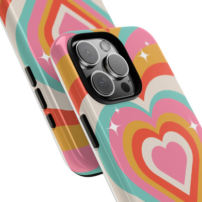 Colorful Heart Tough Phone Case