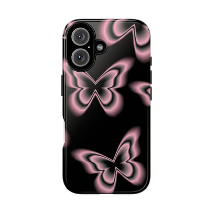 Pink Butterfly Tough Phone Case