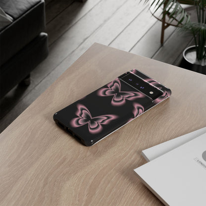 Pink Butterfly Tough Phone Case