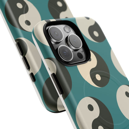 Blue Yin Yang Tough Magnetic Case