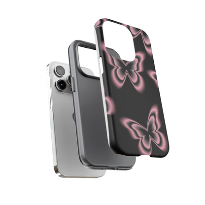 Pink Butterfly Tough Phone Case